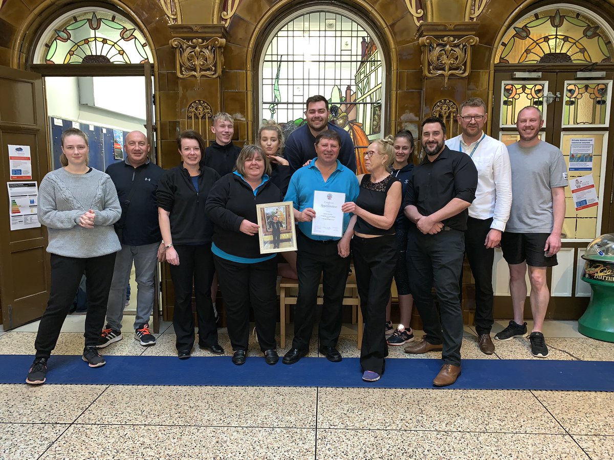 RiponSpaBaths's tweet photo. Truly the end of an era at Ripon Spa Baths. Mike has worked here since 1977, and 41 years later, will be retiring on Sunday. From everyone at Ripon, both staff and customers, and from @Harrogatebc ,all the best and enjoy your well earned retirement. https://t.co/tpd8ltDcom