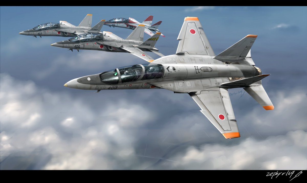 T-4後継の次期練習機はやはり・・・(過去絵)