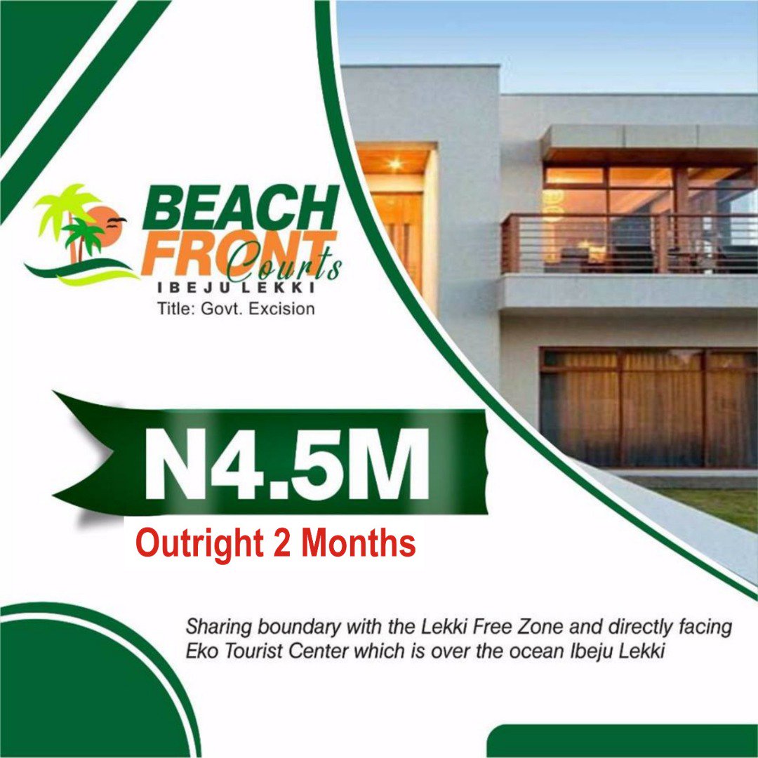 RealtorYemi's tweet photo. Beach Court Fronts,  Ibeju Lekki. https://t.co/PFVORjpw0j