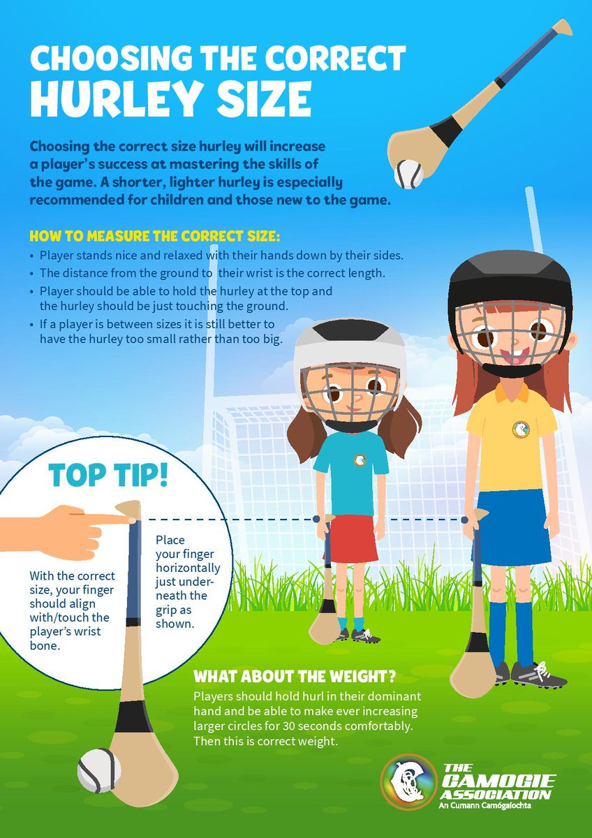 OfficialCamogie's tweet image. Read up on how to choose the correct hurley size 👉 camogie.ie/news.asp?id=61…