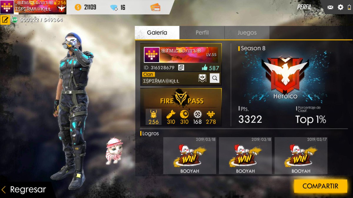 Por segunda vez llegue a heroico y subí alas 3322 que Buena 7w7 ❤