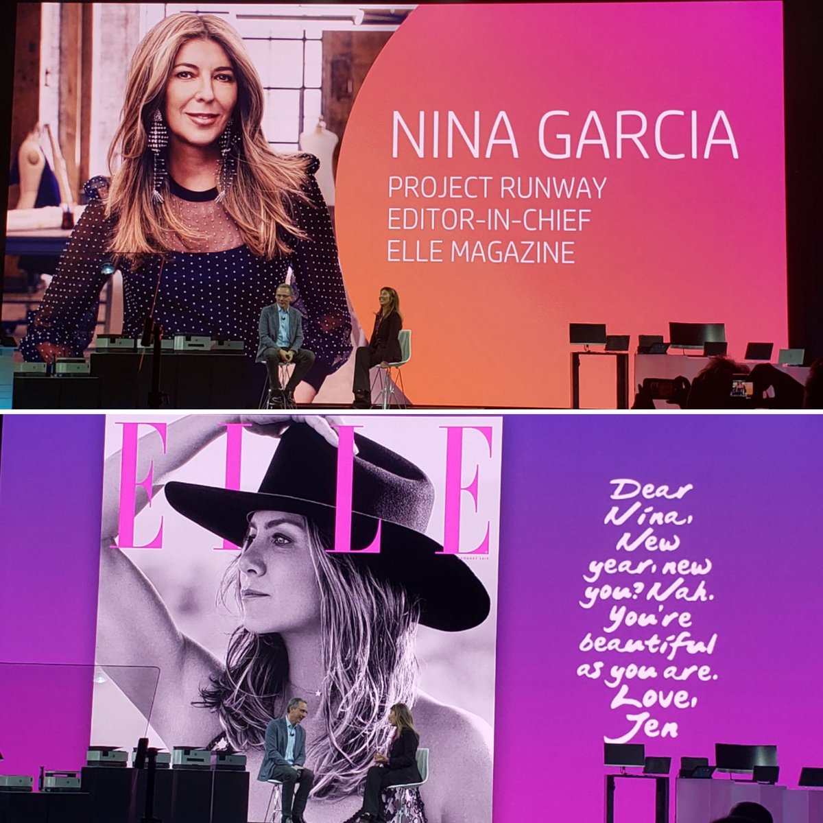 VincentBrissot's tweet image. Enrique Lores welcomes Nina Garcia,  discussing the importance of the emotional connection associated  with Printing. Nina also highlighted how digital printing powers personalization, helping &quot;Elle&quot; get closer to their subscribers.#HPReinvent19