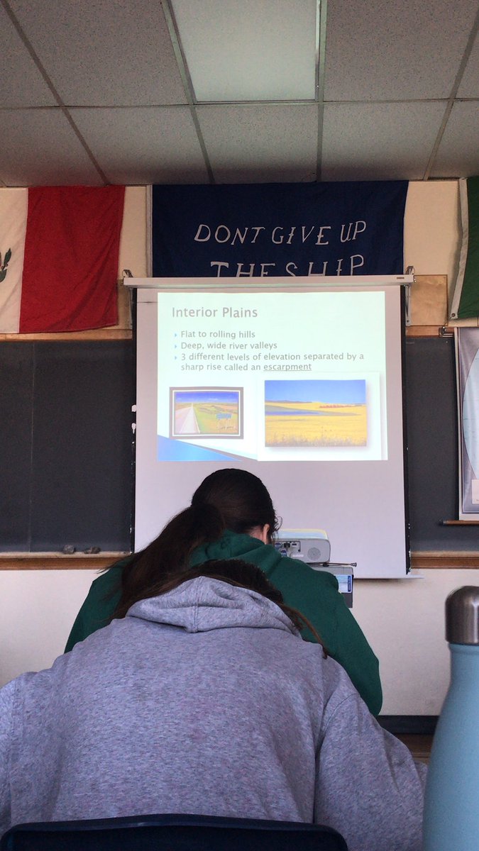 schro112's tweet photo. Awesome to be back at placement. Starting off with some Canadian geography https://t.co/8yJ98Q6NaD