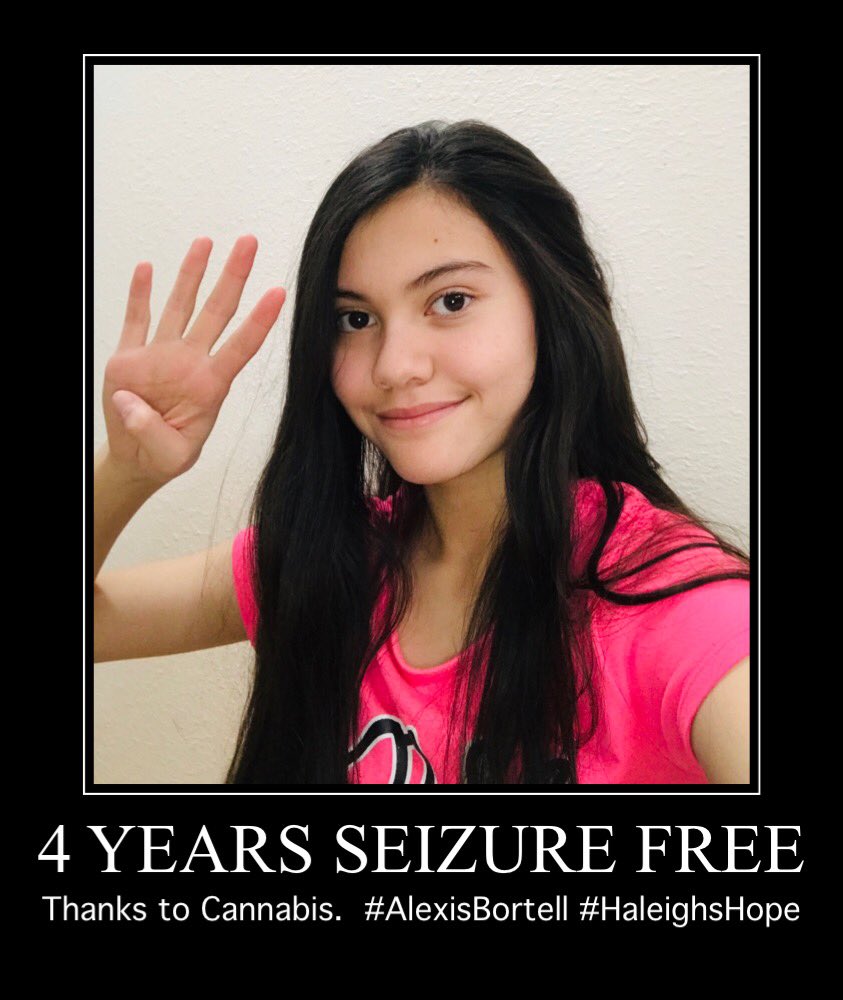 AlexisBortell's tweet photo. Today I celebrate 4 years seizure free using ONLY cannabis products to treat my epilepsy.  I am so grateful for everyone who has continued to support us.  Cannabis lets me be almost like everyone else.  I hope with the Federal Cannabis Lawsuit someday we can remove the almost.🗽 https://t.co/4NIGDD2G5L