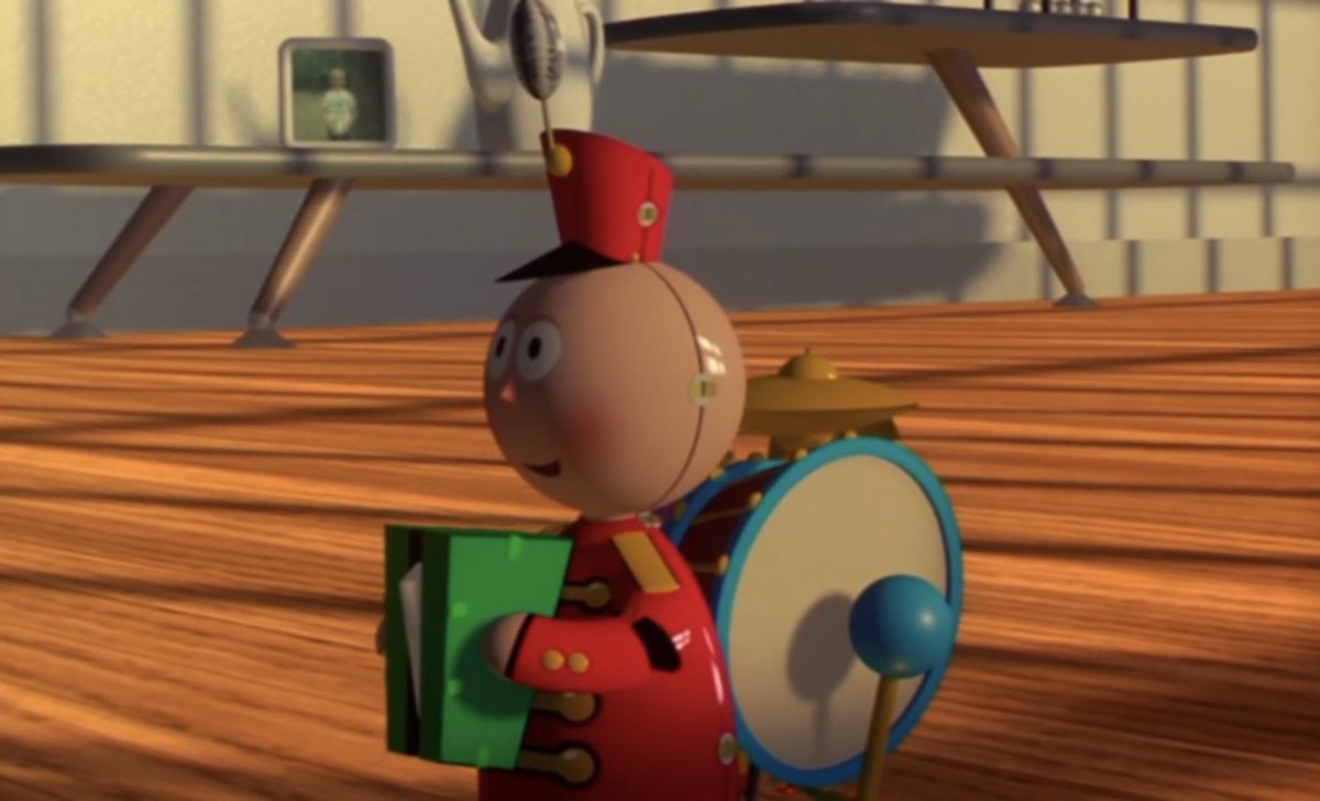 Tinny from the “Tin Toy” ToyStory4 Disney Pixar Easter eggs