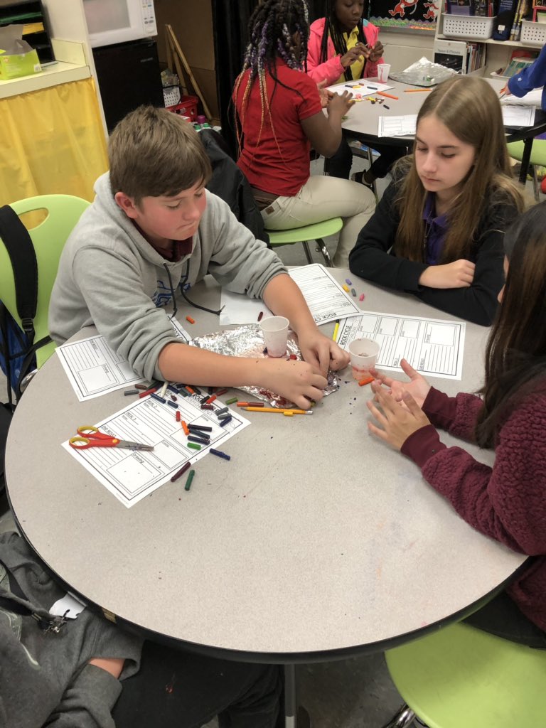 JessicaRMathis's tweet photo. Rock cycle FUN!!!! #WHSsciencebrains @Winterboro_High https://t.co/LVnPtf1lfH