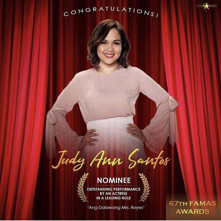 officialjudayph's tweet photo. Thank you #67thFamasAwards for the nomination! #JudyAnnSantos #AngDalawangMrsReyes @OfficialJuday @StarCinema @theideafirst_co @quantumfilmsph https://t.co/BOwUw6gzAt