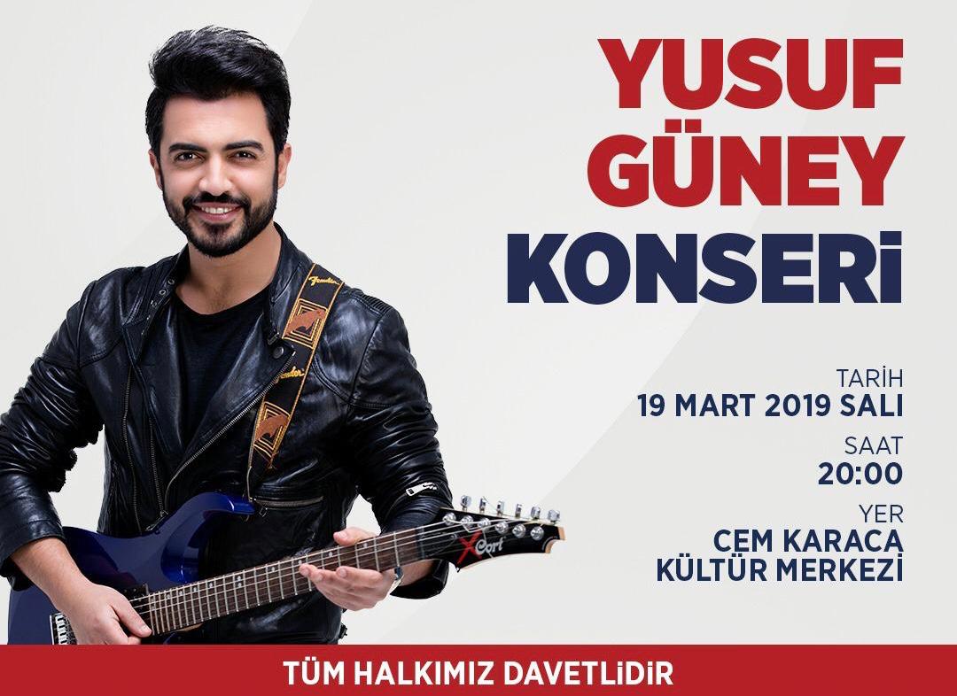 Yusuf Güney Konseri🎤🎶
📌Cem Karaca Kültür Merkezi, Bakırköy
📅19 Mart 2019
⏰20.00
#yusufgüney #yusufguney #şarkıcı #konser #ibb #bakırköy #cemkaracakültürmerkezi #bakırköy #istanbul #salı #müzik #concert #ücretsiz #organizasyon #etkinlik #menajer #temasanat