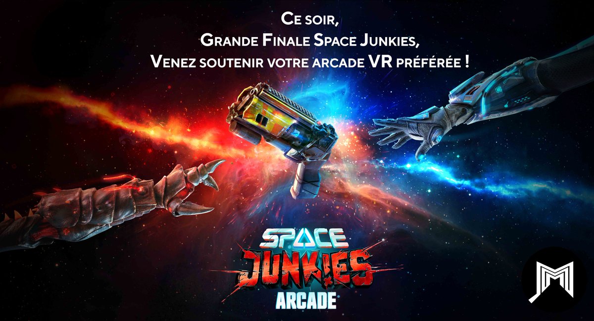 TheMindOut's tweet photo. Ce soir 20h30, MindOut vous invite à venir assister à la Grande Finale VR de Space Junkies 😎 MindOut Paris vs Upside Montpellier #vrarcade #spacejunkies #ubisoftfr #ubisoftvr #esports #vr #virtualreality https://t.co/S2UhGxJZcC
