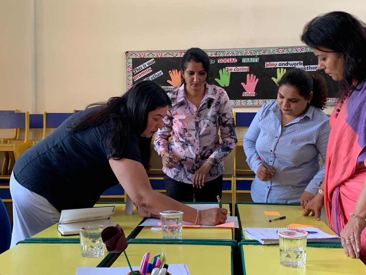 NewNordicSchool's tweet photo. Kicking off another pilot! 🇮🇳 Collaborating with Indraprastha International School in transforming classrooms through teacher training that empowers educators to #bebold. #NewNordicSchool #ShapeYourFuture #Mindfulness #Transform #Empower https://t.co/6UsN9uexju