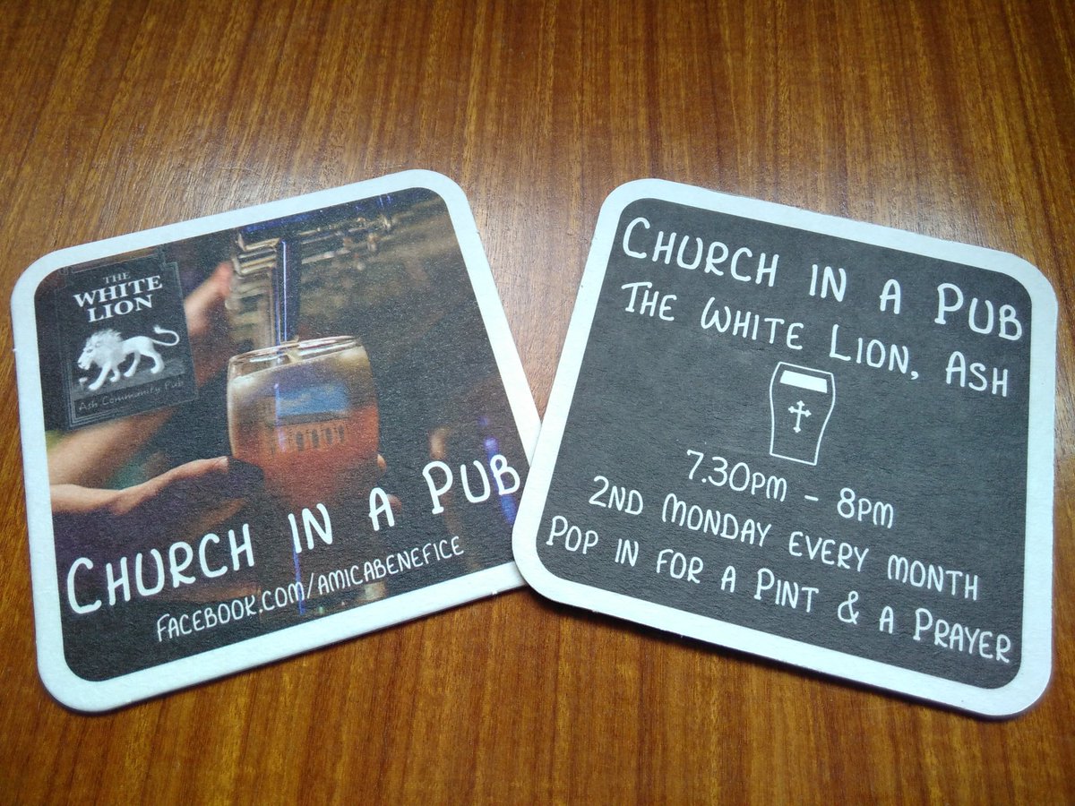 The beer mats have arrived - Church in a Pub is coming soon!