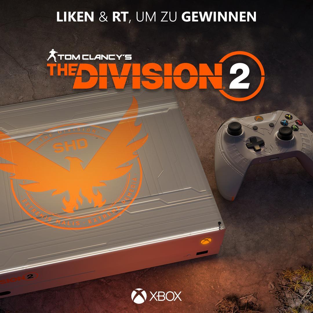 XBOX_DACH's tweet photo. Wir verlosen diese Custom Made #TheDivision2 #XboxOneX! 🎉

So macht ihr mit:
1. @XboxDACH folgen ✅
2. Tweet liken + RT ❤️🔁

Teilnahmebedingungen 👉 https://t.co/One97yOLxA https://t.co/6aKVdbocwl