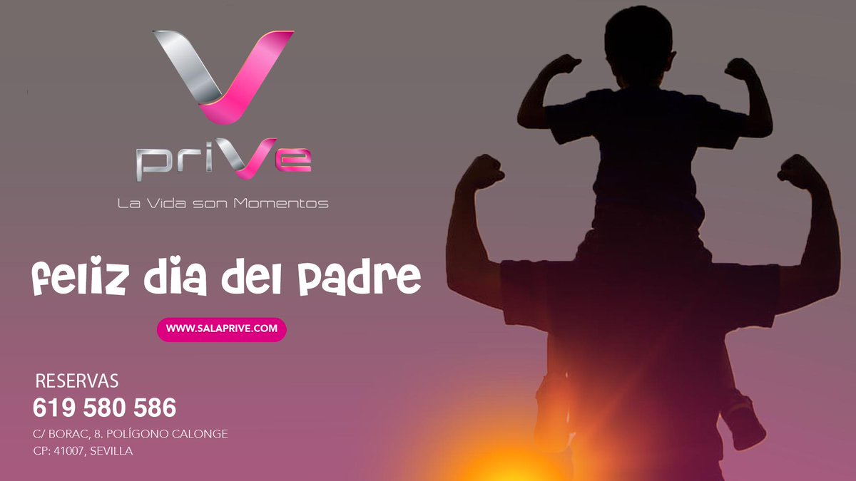 SalaPrive's tweet photo. En agradecimiento a todos los #padres por su esfuerzo ⭐️
@SalaPrive os espera para celebrar este día como merecéis🥂🥂
 #FelizdíadelPadre ‼️ 
#19Marzo #DíadelPadre #SanJose #RegaloDíadelPadre https://t.co/LzKvxZvPNb