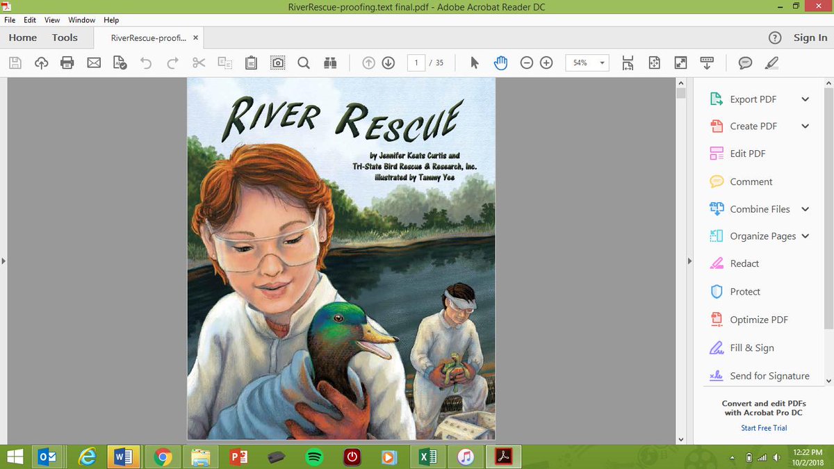 JenniferKCurtis's tweet photo. It's here! River Rescue is the illustrated nonfiction that helps children understand how wild animals--from crawfish to pelicans--are affected during an oil spill and how the experts from Tri-State Research &amp; Rescue capture and save them. Beautifully illustrated by @TammyYeeArt! https://t.co/Ff5LahnYxm