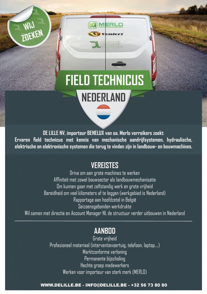 Gezocht: FIELD TECHNICUS NEDERLAND blogdelille.be/2019/03/19/gez…