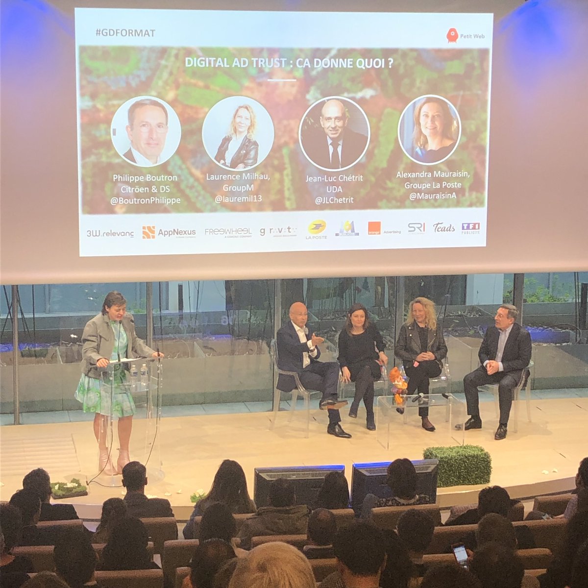 petit_web's tweet photo. #GDFormat « Nous n’avons jamais pensé le #DigitalAdTrust comme une attaque contre les plateformes. » @JLChetrit @UDA_annonceurs https://t.co/dFaJUY0hKy