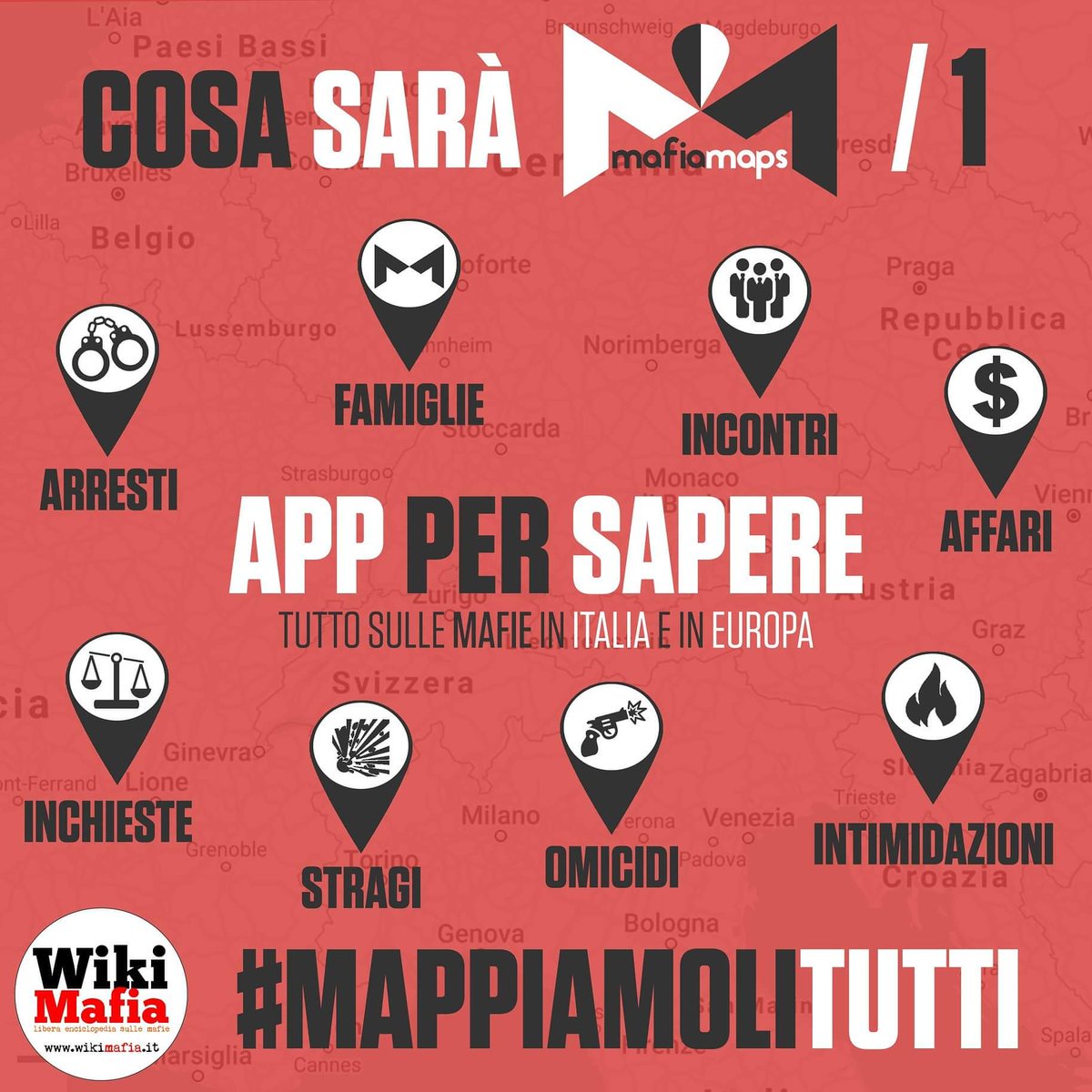 MafiaMaps's tweet photo. Quest'anno la #primavera sarà ancora più antimafiosa! 😍 La basic di #MafiaMaps esce il #21marzo! 🥳🥳🥳
Seguiteci su #Instagram per una piccola anteprima nelle prossime ore 🙂👉 https://t.co/HhnIzPO58g
#mappiamolitutti #festadelpapà #19marzo #app #startup https://t.co/SxXPvYfVz0