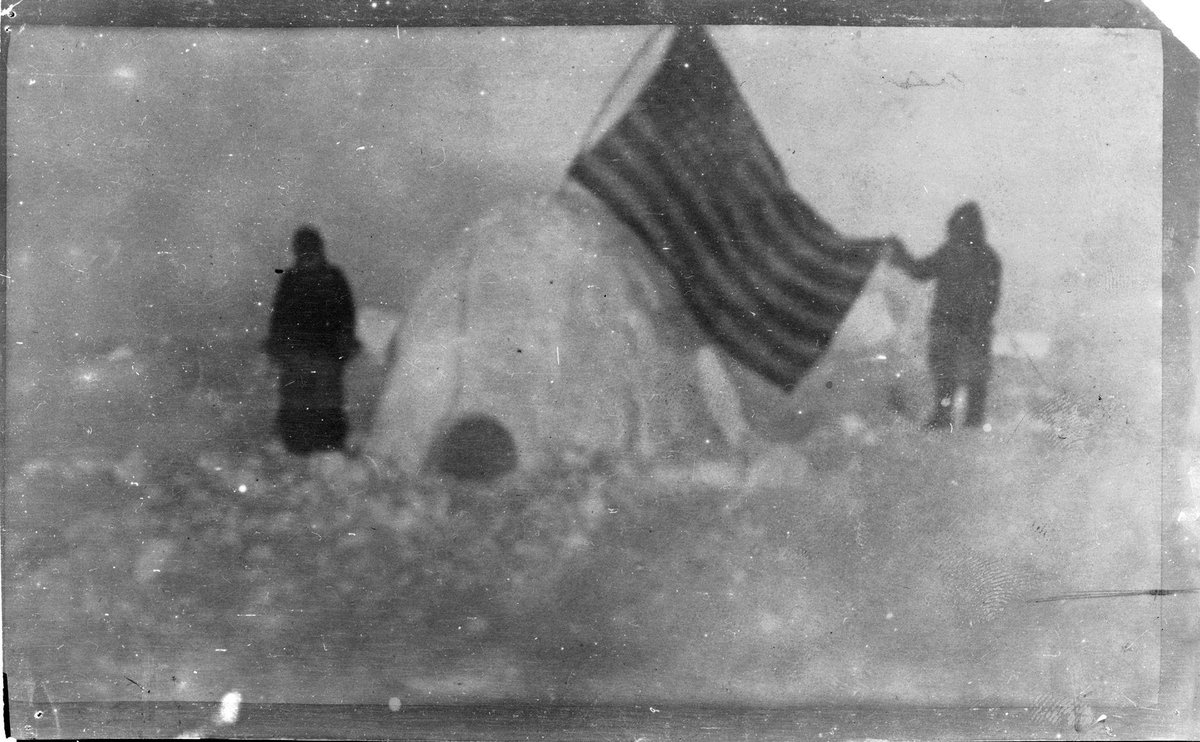 NORTH 1908: Frederick Cook claims to have become the first man to reach the North Pole, on 22 April: the claim is immediately disputed, and discredited by later historians. Why did he lie? What did he /really/ find on the ice? Who is the shadow-figure in this photo he took there?