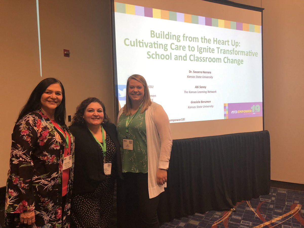 LMarr98's tweet photo. Great presentation by @SococoAtKSU , @abisanny & @GraceBerumen at @ASCDconf ! @CIMAKSTATE. Sharing the successful results of using Biography Driven Instruction #BDI in a school predominantly of #CLDstudents sparked great conversationsamong participants. #equity #ASCDEmpower19 https://t.co/qmfwvIxpmn