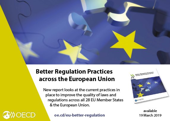#BetterRegulation: New #OECD report looks at the practices in place to improve the quality of laws and regulations across all 28 EU Member States & the EU — Read it here:  
oecd.org/gov/regulatory…