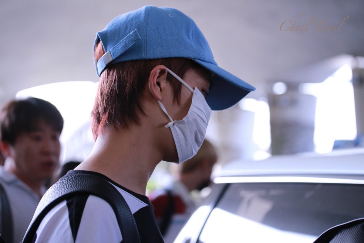 170507 Taeil at Incheon Airport after having schedules on Myanmar for KPOP Festival in Myanmar.he looks so tired that day ♡