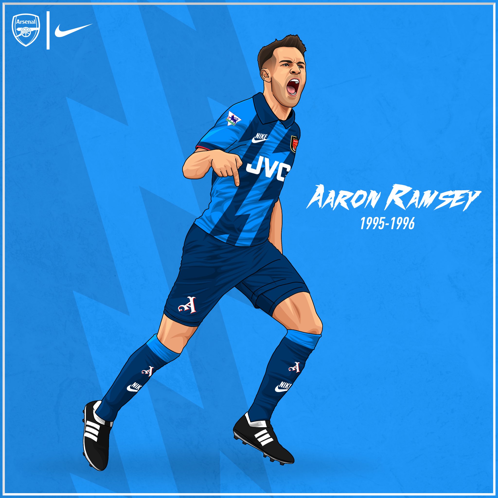 arsenal 95 away kit