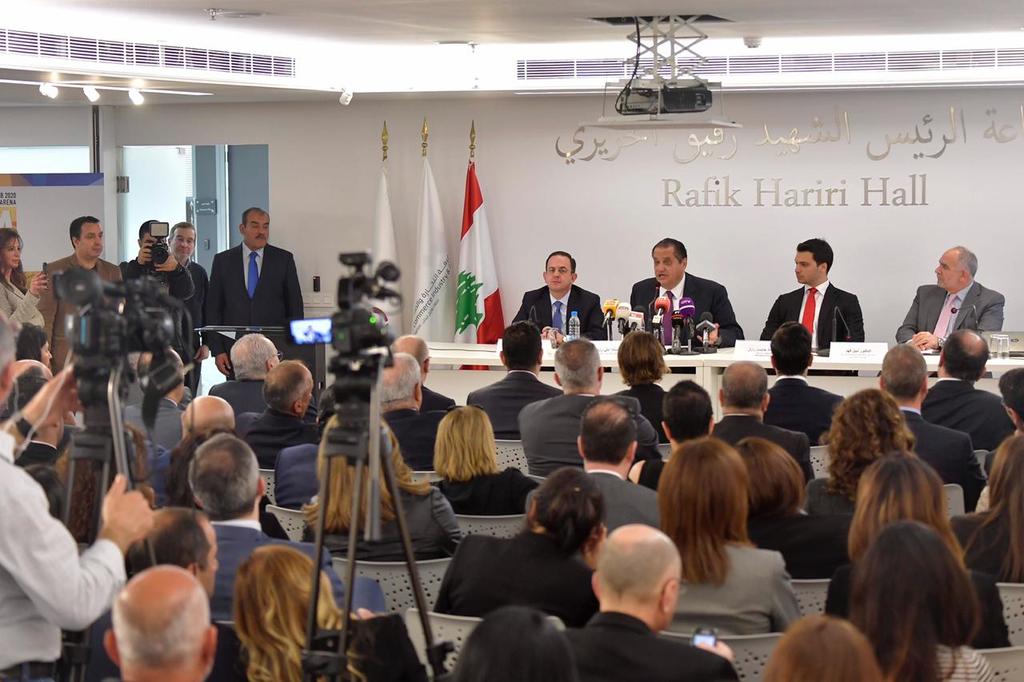 Lecalebanon's tweet photo. رئيس جمعية المعارض والمؤتمرات LECA إيي رزق يلقي كلمته خلال إطلاق معرض السياحة والسفر الدولي ITM https://t.co/dRQGxr7eEm