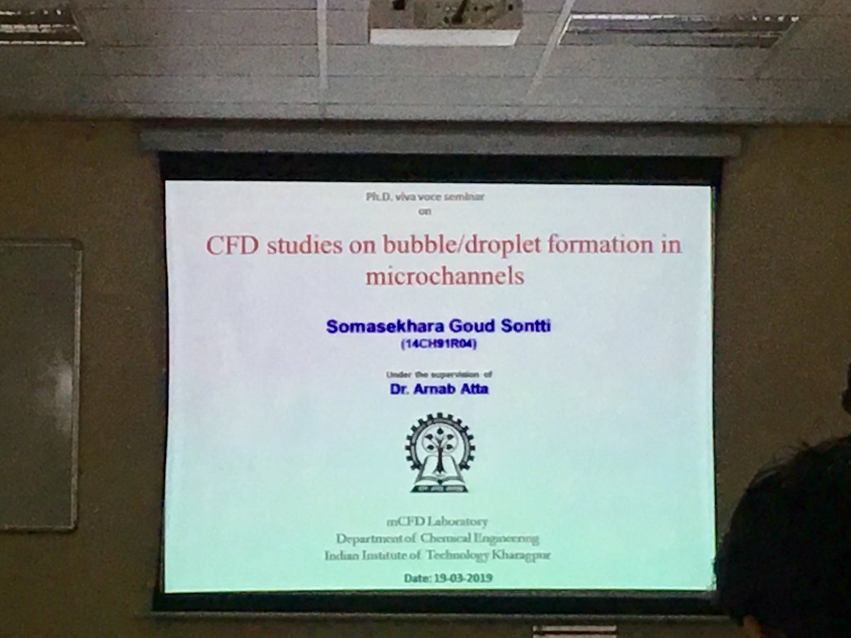 sekhariitkgp's tweet image. Feeling happy 😃..4 years hard work 👨🏼‍💻 presented nicely 😍 and successfully defended Ph.D thesis Viva-voce.  #mCFD_Lab #IIT_KGP 
Thankful to My supervisor Prof. Arnab Atta and my friends, mCFD members.