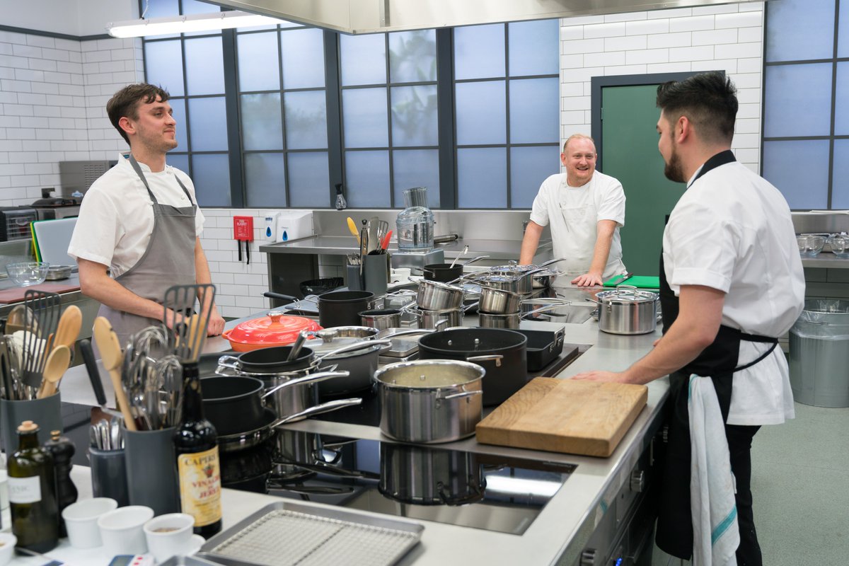 GBMofficial's tweet photo. Tomorrow night 8pm #bbc2 we welcome 3 brand new chefs into our brand new kitchen! Tune in @lucas_selby @paulwalshchef @perilladining #gbm2019 #chefsoftwitter #primetime https://t.co/gfIwbadIqA