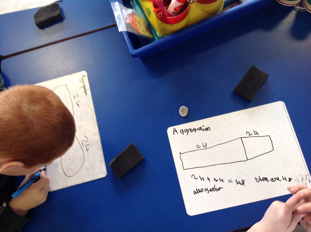 TGPS_NorthLincs's tweet photo. Year 3 are deciding which addition model to use. Is it augmentation or aggregation? #TGPSMaths #TGPSYear3 @senseofnumber @NumberFunDave #TGPSProblemsolving https://t.co/DW8KjeILOC