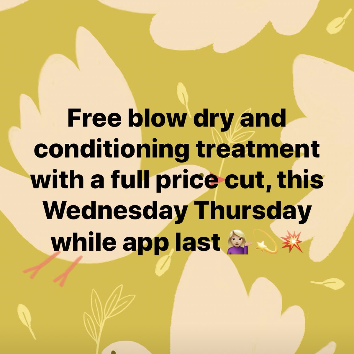 #screensocialuk #free #horsham #blowdry #Wednesday #Thursday