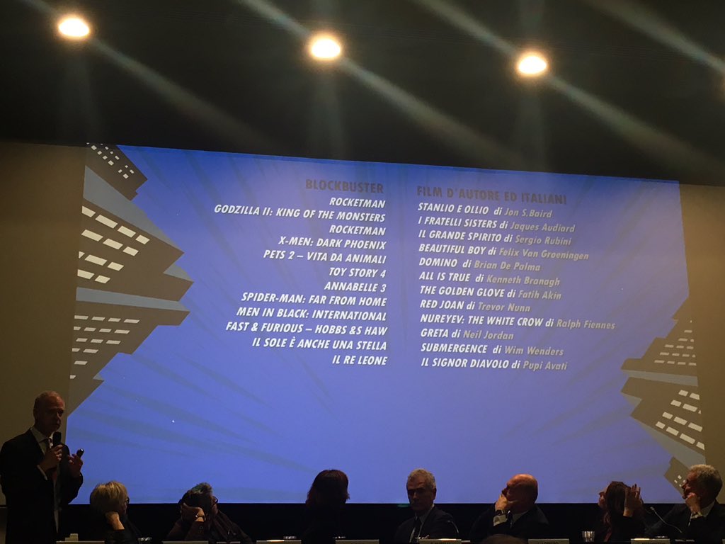 Annunciati i film che dovrebbero allungare l’estate cinematografica 2019. Solo due, per ora (ma da Cannes se ne dovrebbero aggiungere altrettanti), gli eroici italiani #Avati #Rubini #moviement
