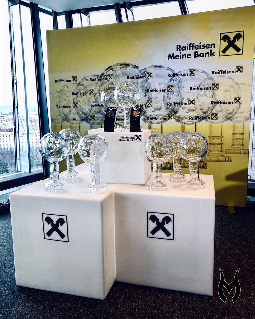 MarcelHirscher's tweet photo. Globes everywhere! 
🏆🏆🏆🏆🏆🏆🏆🏆

#8inarow #alltogethernow #weareskiing #verleihtflügel #IWILL #letsmoveforabetterworld #meinebank #DoWhatYouCant #audi https://t.co/c9cj9T0Nwq