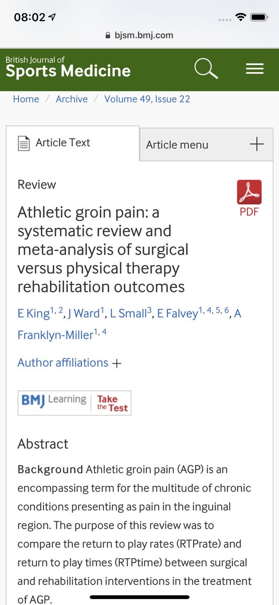 BJSMPlus's tweet photo. Two game-changers:
Very prevalent in males who partake in multidirectional sports #AFCSEMS19 @enda_king
Part A: https://t.co/bo35jF5vzP
Part B: https://t.co/qX4nP6xidr
#KeyReading https://t.co/rzbo0zBDk8