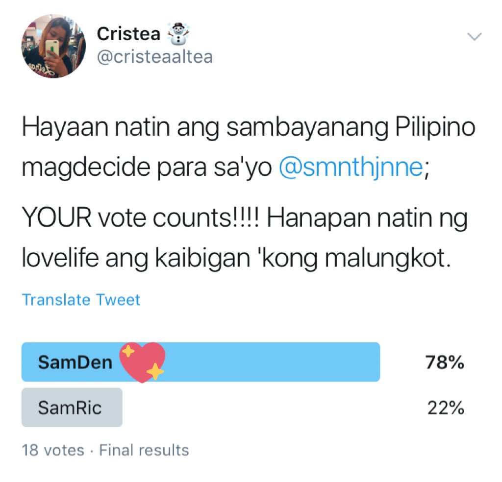 mary_gyuu's tweet photo. Nagsalita na ang taumbayan!!! Kayo na bahala @smnthjnne & @DenzzzAsiseo
#SamDen 💖💖💖 https://t.co/KYlsoBheIS