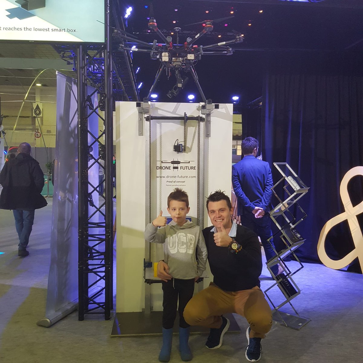 Dronefuture1's tweet photo. My #son supported 🚀drone-future 🚀 (https://t.co/N5nzFLwj3a) last #weekend on the #exhibition @ drone-days (https://t.co/6C7O1FMmc5) 👊👊👊#drones #future ⁦@Kevin_ODonovan⁩ #innovation #startup #founder #dronedelivery https://t.co/5mkzWByWIa
