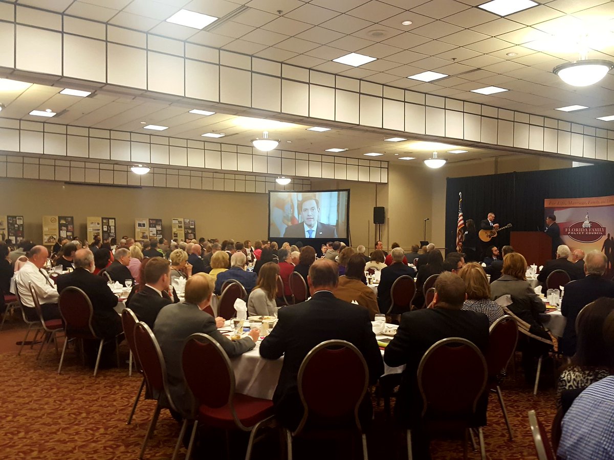 FLFamilyVoice's tweet photo. Personal message from Sen. @marcorubio to #ProLifeDays Legislative Prayer Breakfast! #FlaPol https://t.co/rXh0SZv5jf
