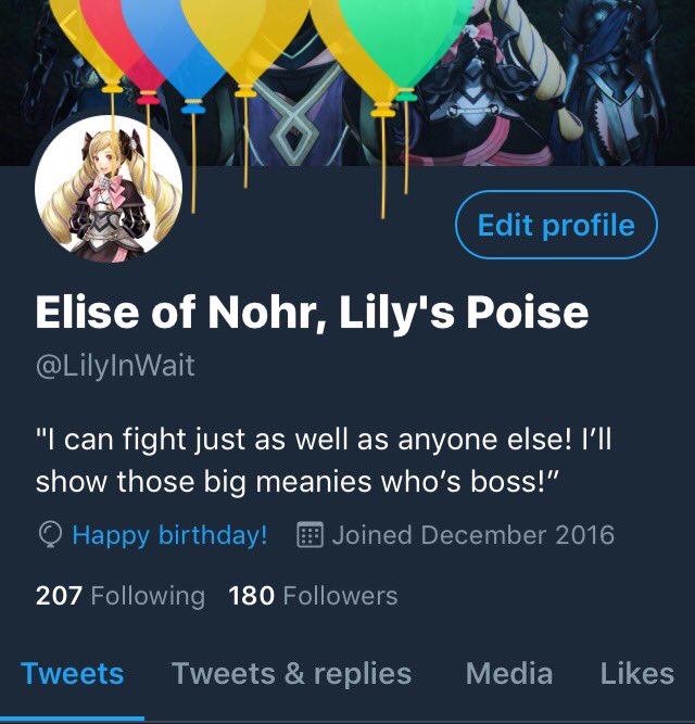 LilyInWait's tweet image. "IT'S MY BIRTHDAY!"

She forgot it was coming up, actually! She's a happy bean!