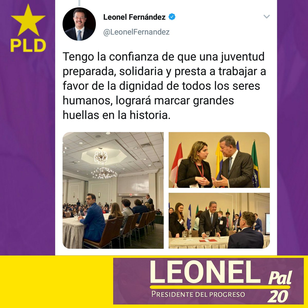 Leonelfpal20's tweet photo. Este es el pensamiento de nuestro próximo Presidente el Dr. @leonelfernandez sobre la juventud. #leonelpal20 #laredlf @LaRedLF @franklinalm @OmarLFernandez https://t.co/uVpk2kfPhf