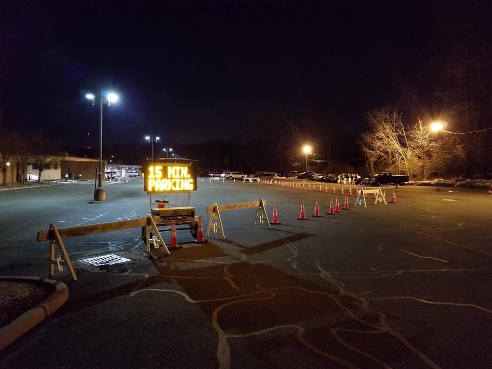 KTSpark's tweet photo. @BlaiseGomez12 @LoHudLegal @lohud @VerizonNews voter suppression in Airmont. Residents woke up to barricades outside the polls. https://t.co/YWXCB3nXR0