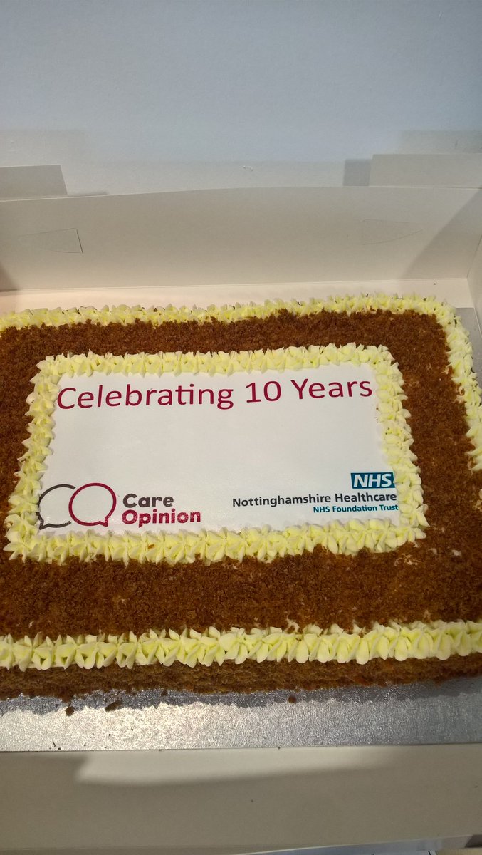 JulieGrant9's tweet photo. What a lovely surprise for @NottsHealthcare . Thank you so much @careopinion https://t.co/fiXetFYtFa