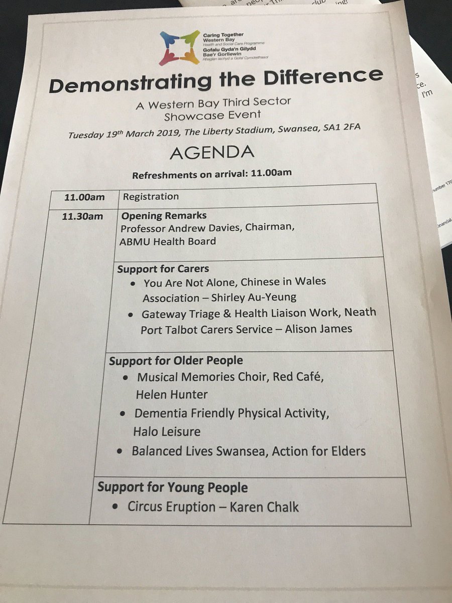 SwanseaCVS's tweet photo. Great start to the #DemonstratingtheDifference #westernbay #3rdsector event - showcasing the brilliant work of 3rd sector orgs funded through both #ICF &amp; #changingforthebetter #funding. Organised by us, @SwanseaCVS in partnership with @NPTCVS @BAVO_CVC #western bay and @ABMhealth https://t.co/uhD0XYLInN