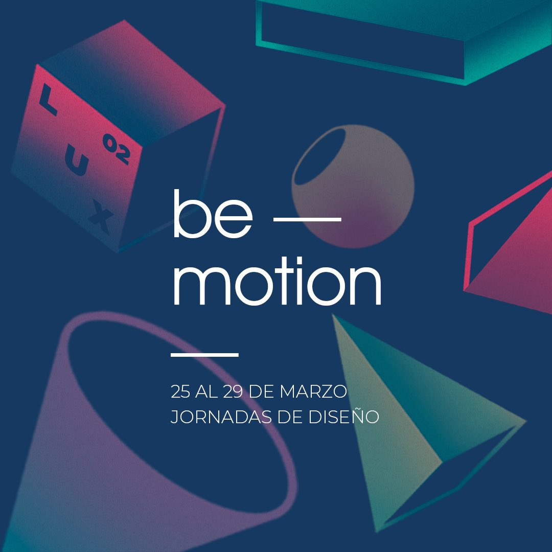 ESAPA_aviles's tweet photo. 🔻🔷be_motion is coming... 🔷🔺#LUX02  jornadas de diseño #esapa del 25 al 29 de marzo. Toda la info en nuestra web.
Este año la gráfica corre a cargo de: Daniel Bernués, Celia Cuervo, Sandra Rodrigo y Maya Natalia Alonso. #gracias #nosvemos https://t.co/964smqrwWZ