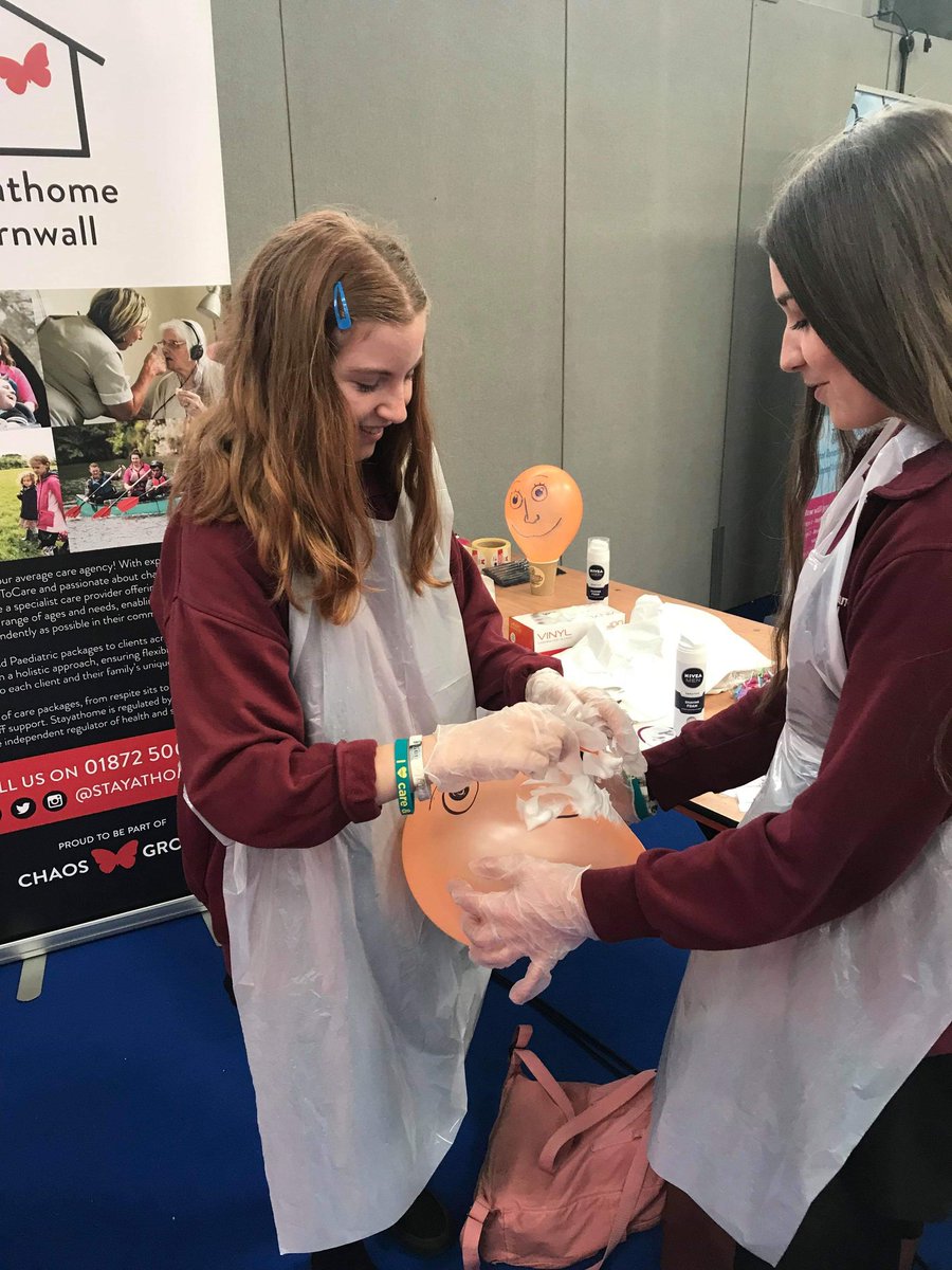 ProudToCareCorn's tweet photo. Its great to see so many young people interested in a career in care at the Cornwall Skills show. Well done Claire for all your hard work. #ProudToCare #CornwallSS2019 https://t.co/GwF0C0kivz