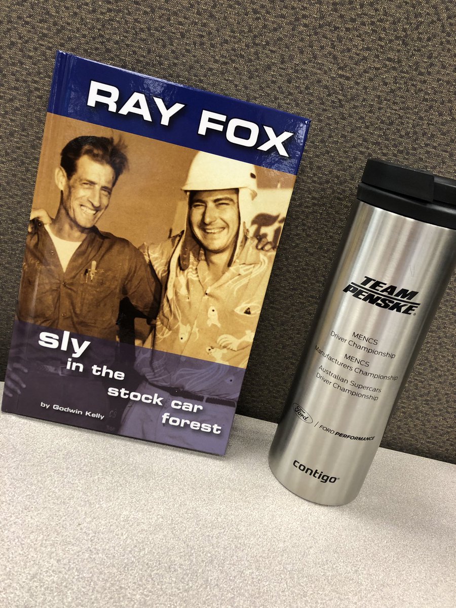 KyleDZimmerman's tweet photo. A little bit of reading delivered to my desk this morning. It’s almost @NASCARHall time. Hopefully this is the year for #RayFox. DYK, Ray Fox III is the championship winning car chief for @joeylogano? | #NASCAR https://t.co/kFCFHcTCDV