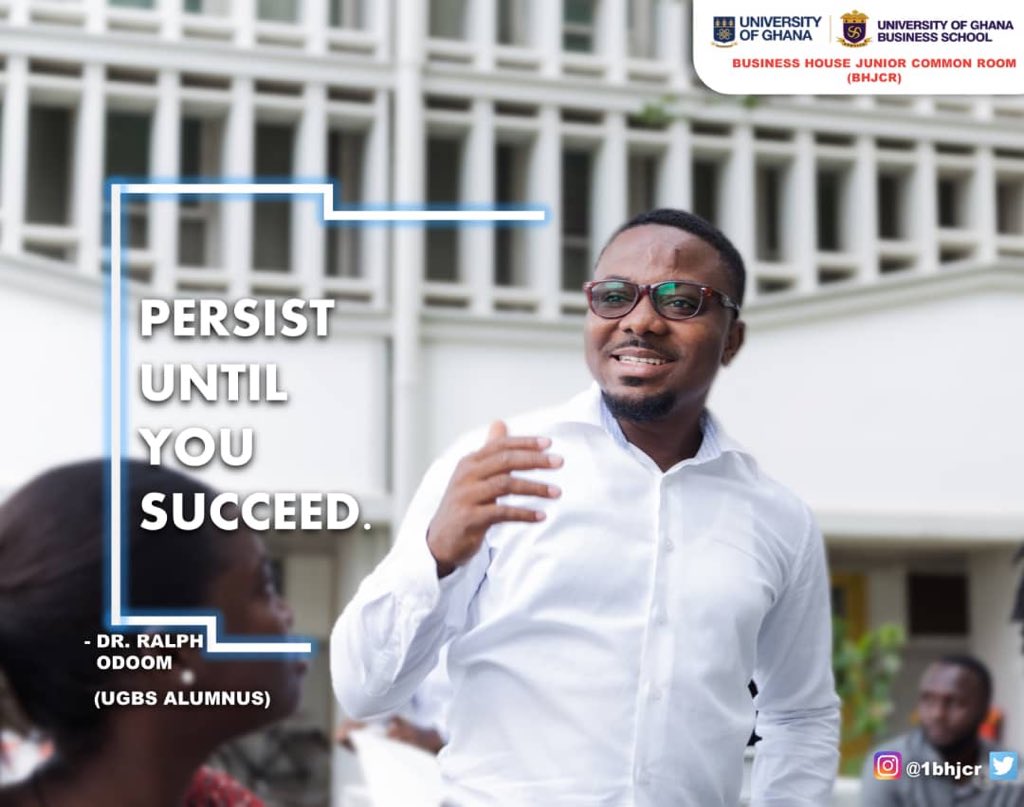 exploregh's tweet photo. RT @1bhjcr: RT @1bhjcr: Today is BHJCR Alumnus of the Week and Our Alumnus for this week is our very own Dr Ralph (Marketing Department) and his advice to all entrepreneurs is โPersist Until You Succeedโ...Thank you ๐ Doc.
#bhjcr #ugbs #40thMWC #leโฆ https://t.co/usmpgnKSBw