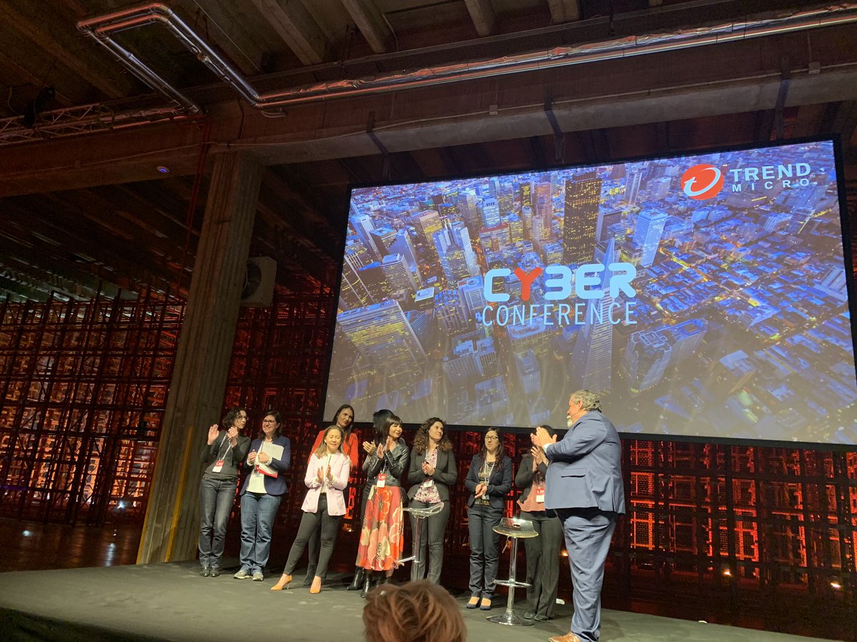 SecurityInfoITA's tweet photo. #TMCyberConference Gastone Nencini @gasty09 riassume gli impegni @TrendMicro in tema di cyber #Awareness a livello industriale con investimenti su #securitybydesign, ed educativo con @Moige_genitori. Ma Trend Micro è anche un’azienda dove si combatte il #digital gender gap👏🏻 https://t.co/a6XqzyHdlz