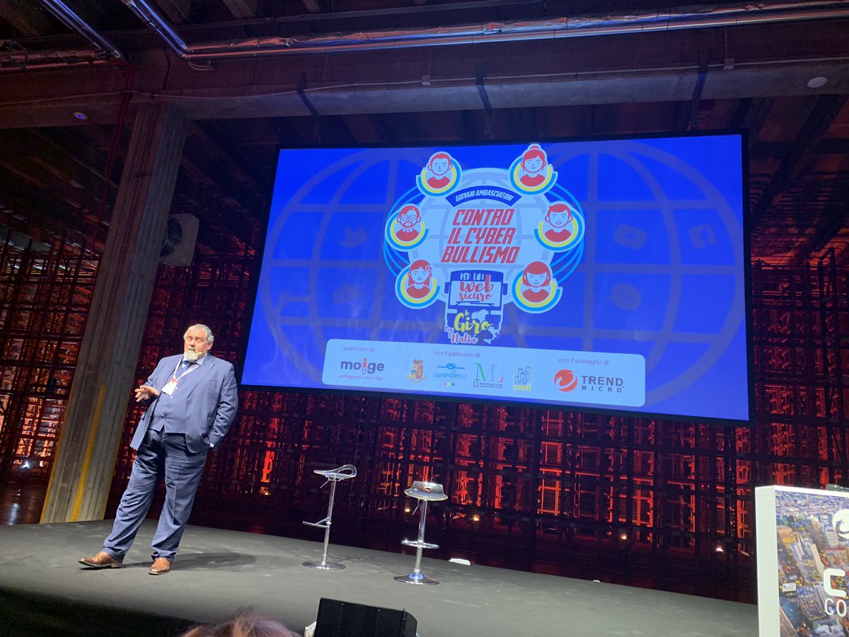 SecurityInfoITA's tweet photo. #TMCyberConference Gastone Nencini @gasty09 riassume gli impegni @TrendMicro in tema di cyber #Awareness a livello industriale con investimenti su #securitybydesign, ed educativo con @Moige_genitori. Ma Trend Micro è anche un’azienda dove si combatte il #digital gender gap👏🏻 https://t.co/a6XqzyHdlz