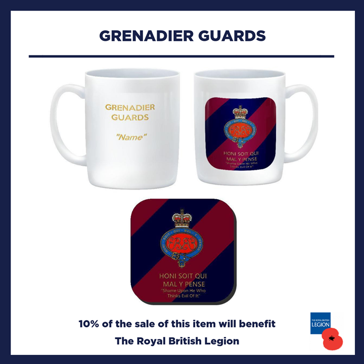 HQGiftShop1's tweet photo. Grenadier Guards Customised Ceramic Mug &amp; Coaster - Badge on Tie Colours &amp; Motto
Shop now: https://t.co/IKg4RNnOkx

#Grenadier #Customised #BritishArmy https://t.co/WwoDdK3Yxc