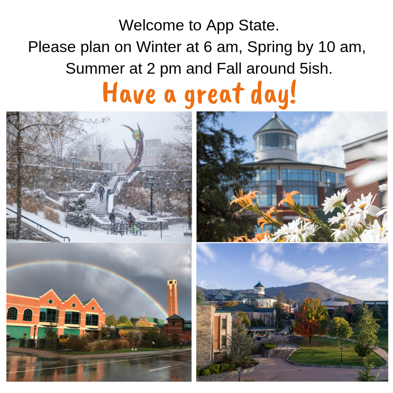 AppCampusStore's tweet photo. Ain't it the truth!
#memes #fourseasons #booneweather #predictablyunpredictable #boonenc #appstate #appstyle #appstatebookstore https://t.co/z6VAWGeiWt